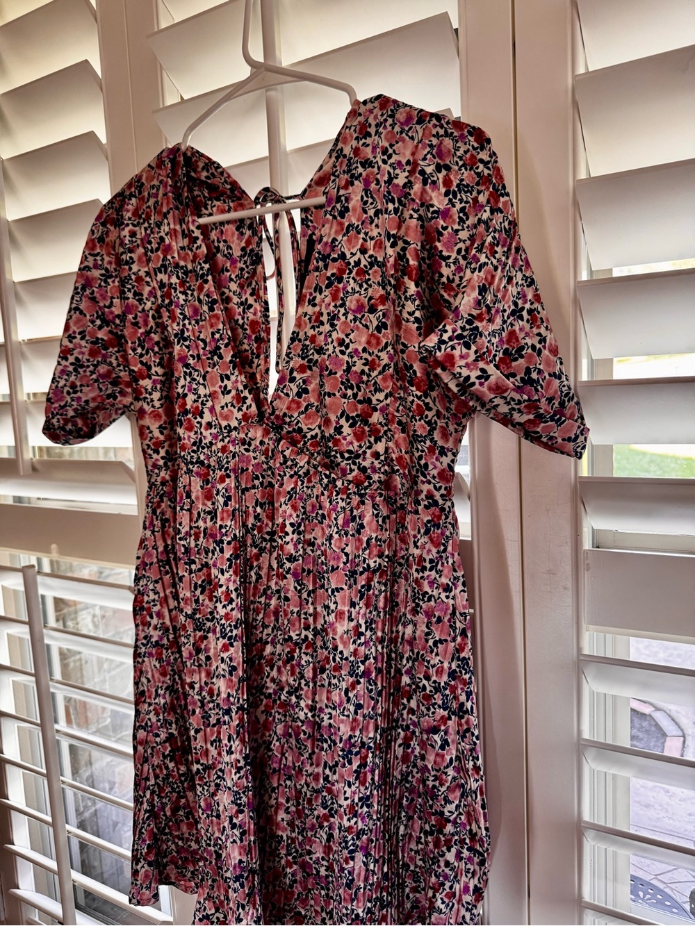 Lulu's Pink Floral Short Sleeve Mini Dress